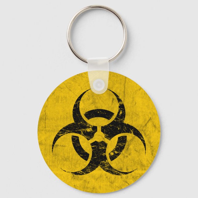 Chaveiro Grunação de Risco Biológico Personalizável (Frente)