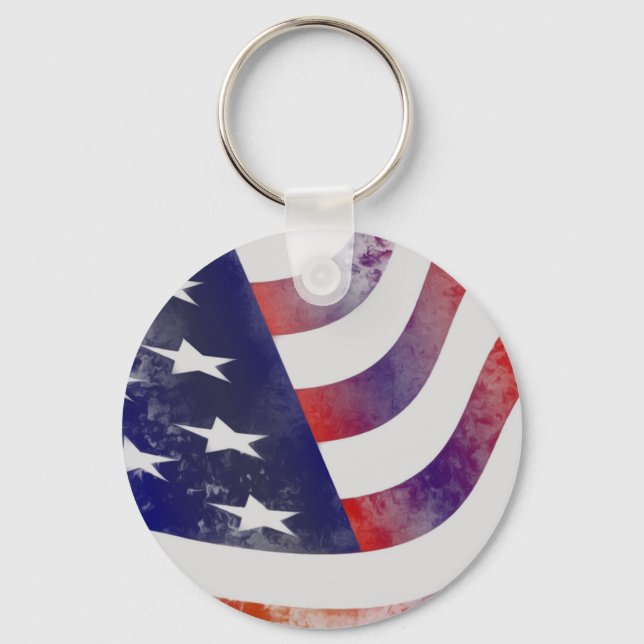 Chaveiro Grunge American Flag (Frente)