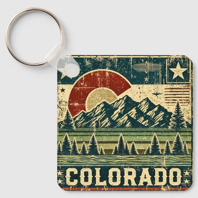 Chaveiro Grunge Distante Colorado (Frente)