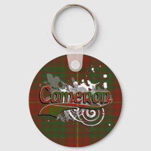 Chaveiro Grunge do Tartan de Cameron