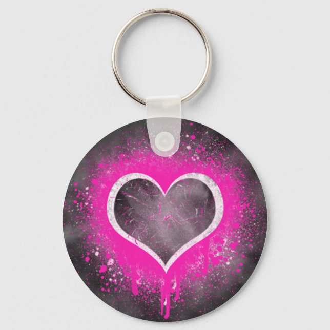 Chaveiro Grunge Heart (Frente)
