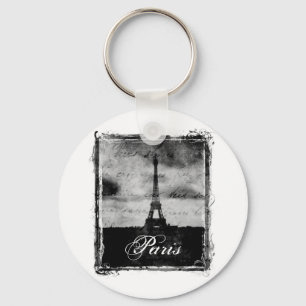 Chaveiro Grunge Paris Textured borda