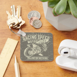 Chaveiro Grunge Retro Motorcycle Design