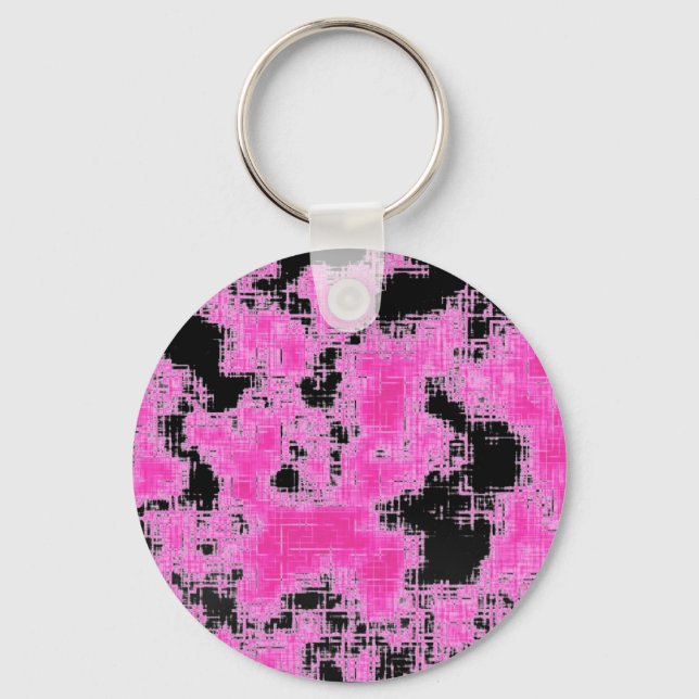 Chaveiro Grunge Rosa (Frente)