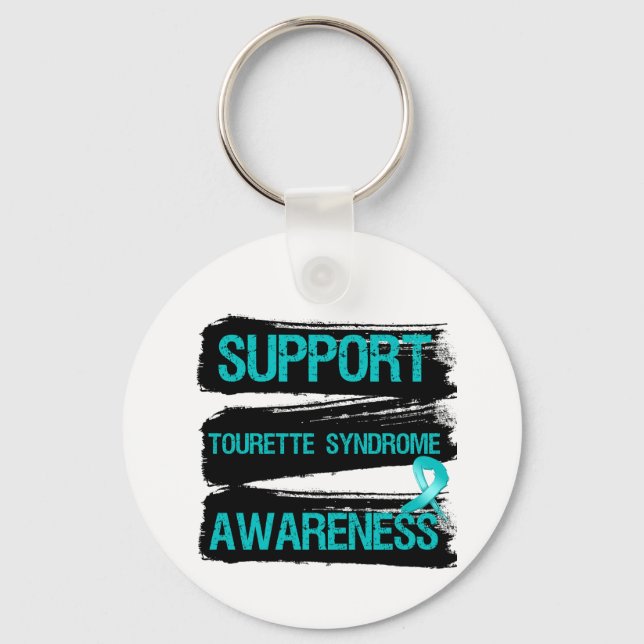 Chaveiro Grunge - Suporte à Consciência da Síndrome Tourett (Frente)