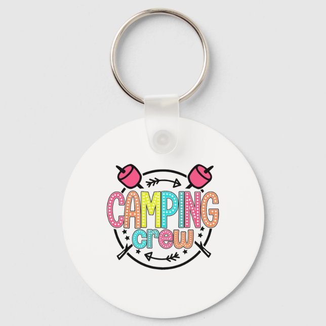 Chaveiro Grupo de Camping Familiar Equipe de Acampamento Co (Frente)