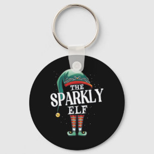 Chaveiro Grupo de Natal Sparkly Elf Partido Xmas Pajama