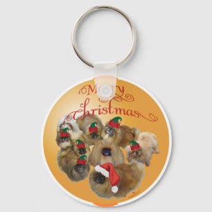 Chaveiro Grupo de Pequinês Ornamento