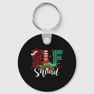 Chaveiro Grupo Familiar De Natal Elf Quadrado Papais noeis