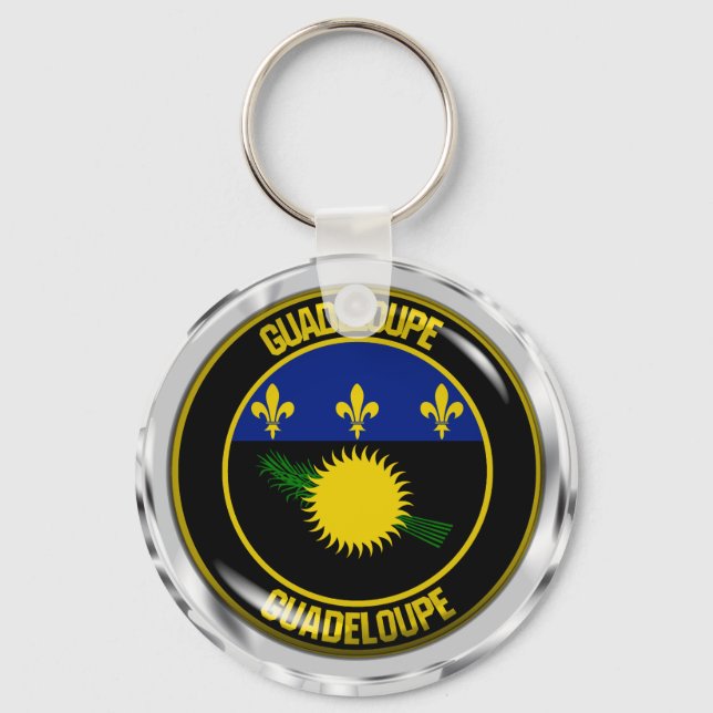Chaveiro Guadeloupe Round Emblem (Frente)