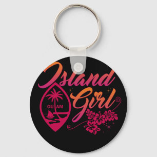 Chaveiro Guam Flower Chamorrita Guam Island Guamanian Girl