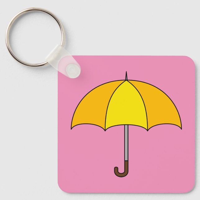 Chaveiro Guarda-chuva Amarelo (Frente)