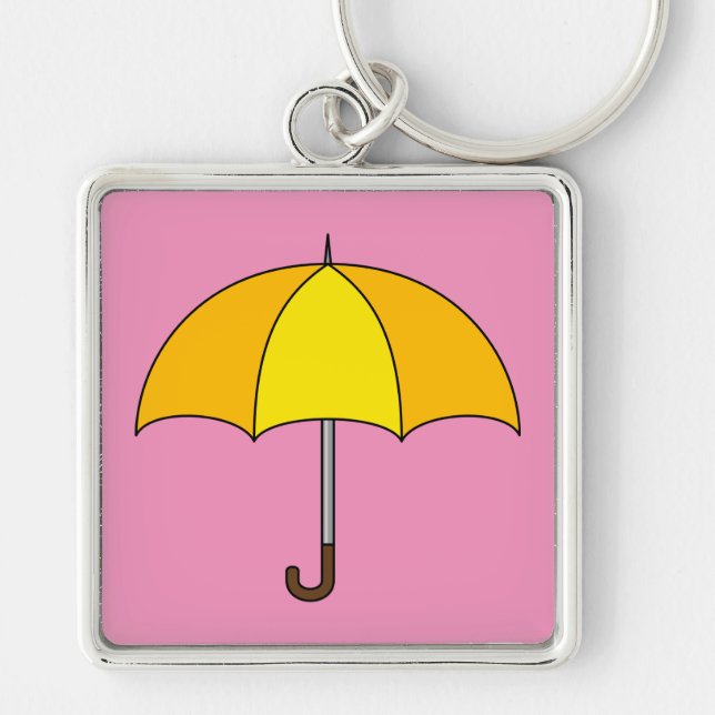 Chaveiro Guarda-chuva Amarelo (Frente)
