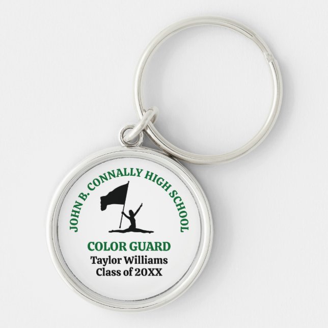 Chaveiro Guarda de Cores Personalizada da Green High School (Frente)