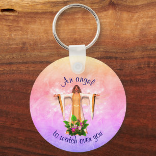 Chaveiro Guardian Angel Inspirational Personalizado