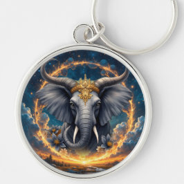 Chaveiro Guardião Coroado do Portão Celestial o elefante
