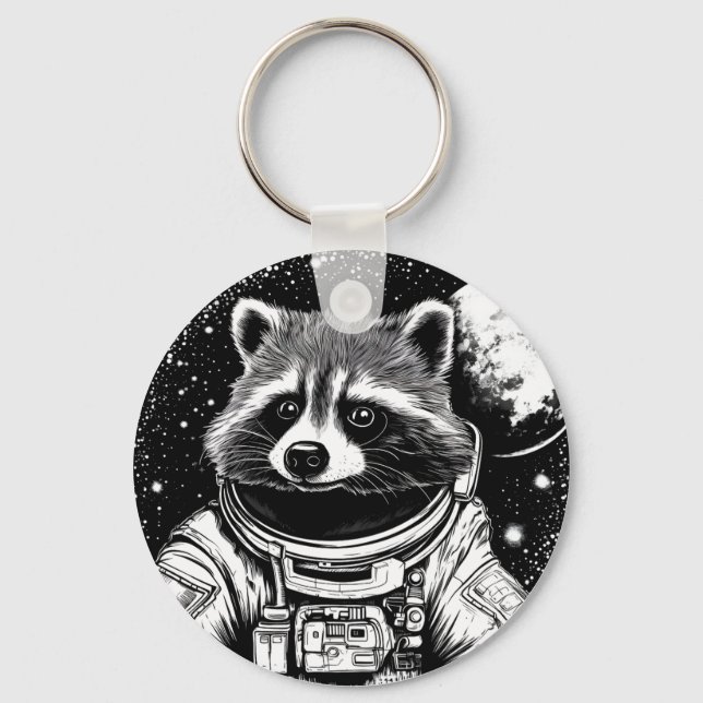 Chaveiro Guaxinim astronauta (Frente)