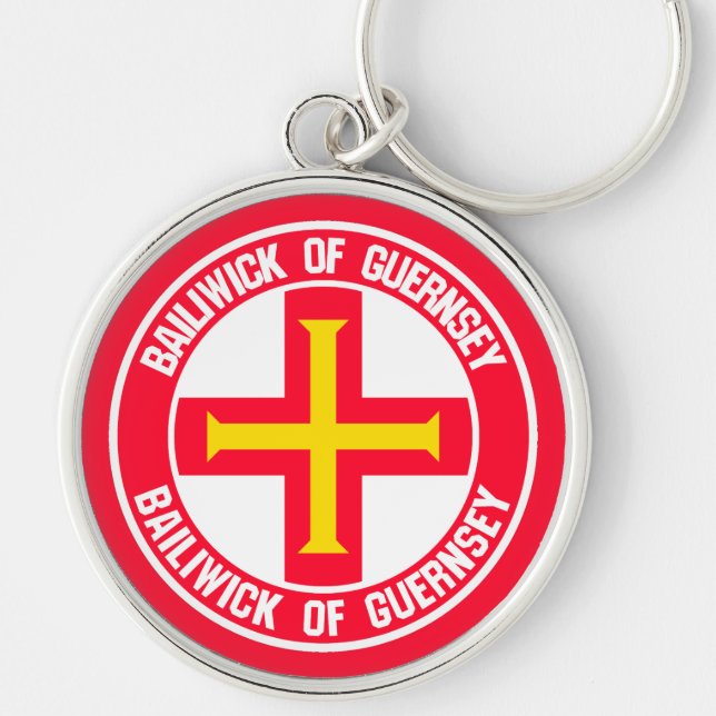 Chaveiro Guernsey Round Emblem (Frente)