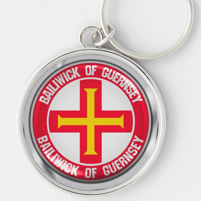 Chaveiro Guernsey Round Emblem (Frente)