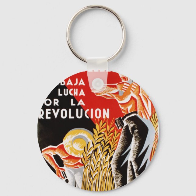 Chaveiro Guerra civil espanha de 1936 CNT-FAI original post (Frente)