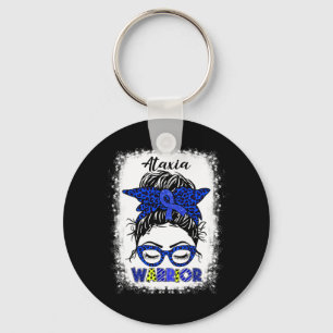 Chaveiro Guerreiro Ataxia Coque Desarrumado Fita Azul Mulhe