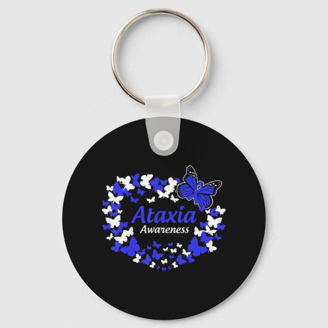 Chaveiro guerreiro da borboleta ataxia com T-Shirt com fita (Frente)
