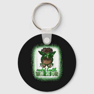 Chaveiro Guerreiro de Saúde Mental Afro Coque Desgrenhado L