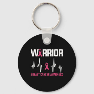 Chaveiro Guerreiro do Cancer da Mama Alavanca de Fita Rosa