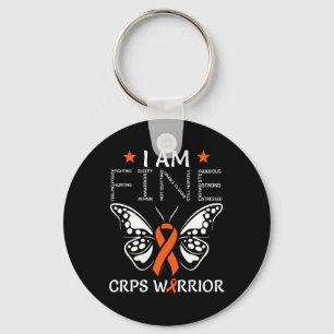 Chaveiro Guerreiro Do Crps Sou Bela Borboleta Laranja Rsd