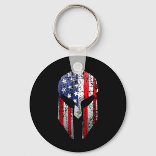 Chaveiro Guerreiro Espartano Patriota Americano Capacete Ba