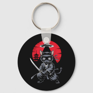 Chaveiro Guerreiro Ninja Gato Samurai OVNI Japonês Anime En