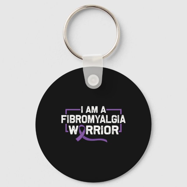 Chaveiro Guerreiro Roxo Da Fibromialgia (Frente)