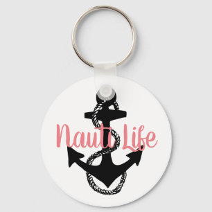 Chaveiro guião NAUTI LIFE, bonito, náutico, com âncora