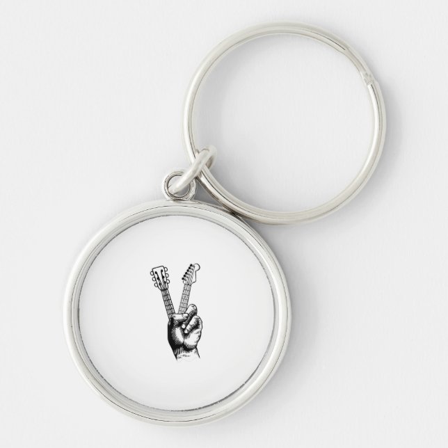 Chaveiro Guitar Lover | Diga Hi Guitar Gift (Frente)