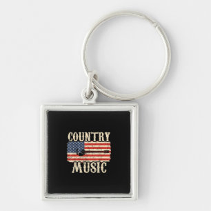 Chaveiro Guitarista Country Music Guitar American Flag Bira