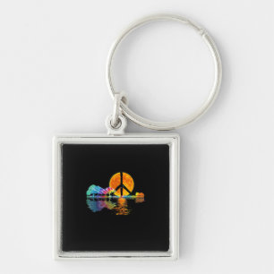 Chaveiro Guitarista lago Shadow Peace Love Guitar