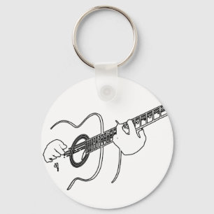 Chaveiro guitarra acústica