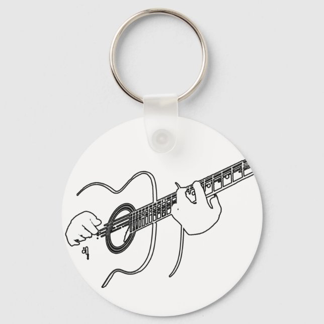 Chaveiro guitarra acústica (Frente)