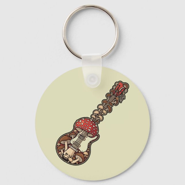 Chaveiro Guitarra de Cogumelo (Frente)