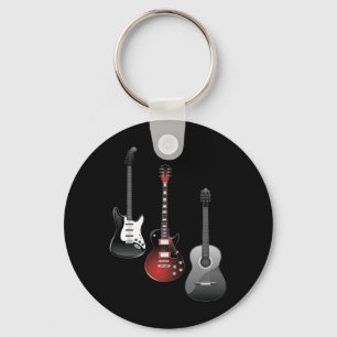 Chaveiro Guitarras Elétricas Legais para Amantes de Música
