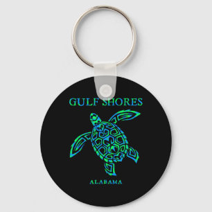 Chaveiro Gulf Shores Alama Retrô Tartaruga Marinha Meninos