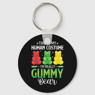 Chaveiro Gummy Bear Meu Costume Humano Engraçado Doce Hallo