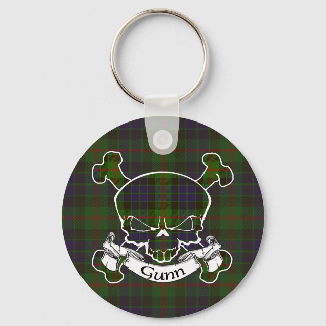 Chaveiro Gunn Tartan Skull Keyring (Frente)