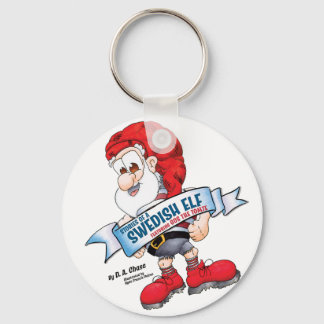 Chaveiro Gus o Tomte com uma bandeira, & Boot HISTÓRIAS de