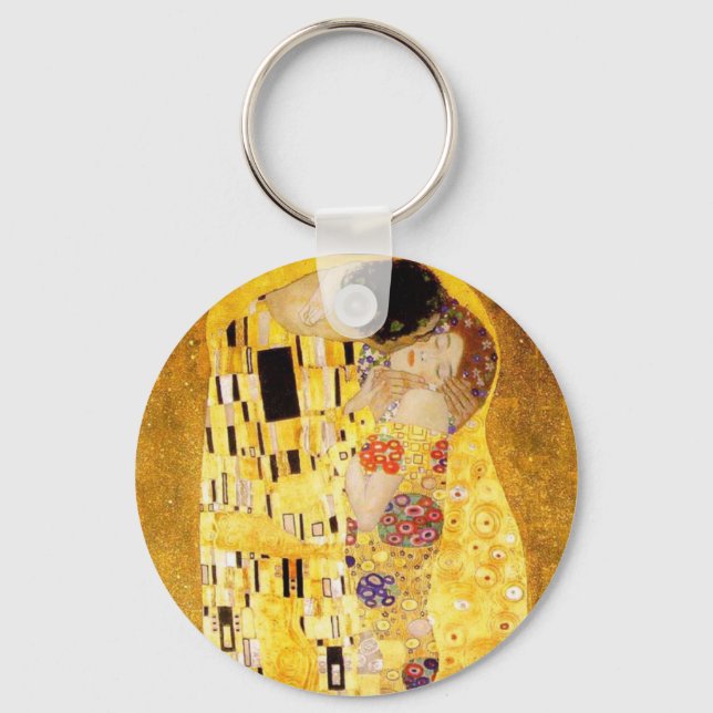 Chaveiro Gustav Klimt A Cadeia-Chave Kiss (Frente)