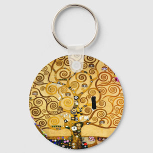 Chaveiro Gustav Klimt Árvore da Vida: Art Nouveau Simbolist