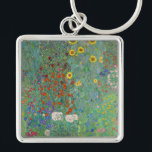 Chaveiro Gustav Klimt - Jardim do País com Girassóis<br><div class="desc">Jardim do País com Girassóis/Jardim de Fazenda com Girassóis - Gustav Klimt em 1905-1906</div>