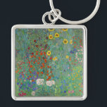 Chaveiro Gustav Klimt - Jardim do País com Girassóis<br><div class="desc">Jardim do País com Girassóis/Jardim de Fazenda com Girassóis - Gustav Klimt em 1905-1906</div>