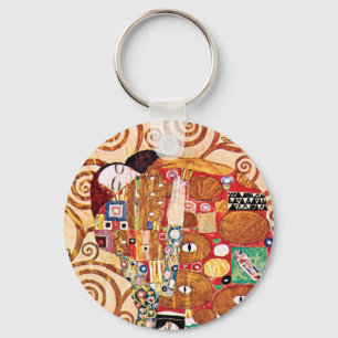 Chaveiro Gustav Klimt - O Abraço - Pintura de Arte Fina
