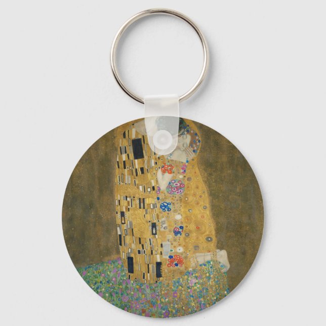 Chaveiro Gustav Klimt - O Beijo (Frente)